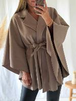 Manteau/cape Estelle (taupe)