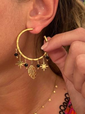 Boucles d’oreilles Jeanine (noir)