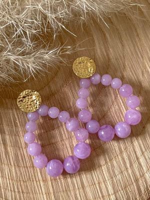 Boucles d’oreilles Lital (lilas)