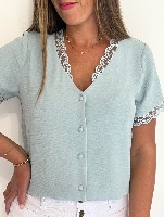 Blouse Coline (vert d’eau)