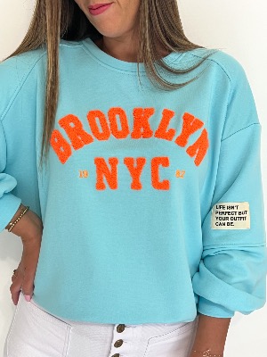 Sweat Brooklyn (bleu)