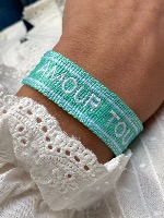 Bracelet inscription Mamie d'amour