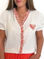 Chemise Candice (corail)