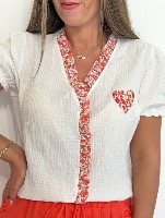 Chemise Candice (corail)