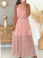 Robe Calliopé (rose à pois)