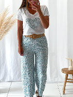 Pantalon Alix (vert amande)