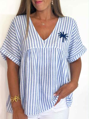 Blouse Célia (bleu)
