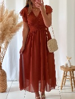 Robe Gabriella (terracota foncé)