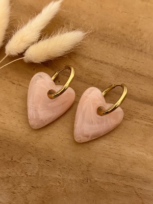 Boucles d’oreilles Tess (rose)
