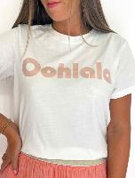 Tee shirt "Oohlala" (rose)