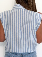 Blouse Olympe (bleu)