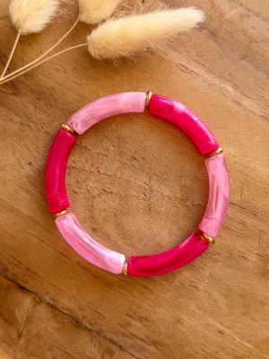 Bracelet Titia (fushia/rose)