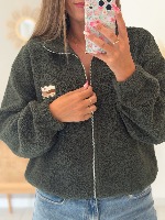 Veste polaire Aria (kaki)