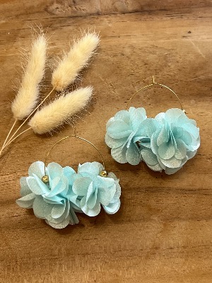 Boucles d’oreilles Tahiti (bleu)