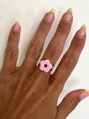 Bague Agathe (rose poudré)