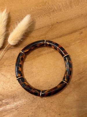 Bracelet Titia (ambre léopard)