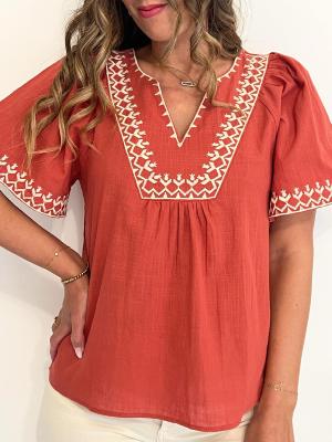 Blouse Salia (terracotta)