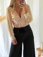 Combi pantalon Mélaine (beige)