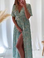 Robe Camélia (vert d'eau)