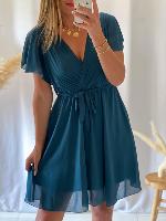 Robe Esmeralda (bleu canard)