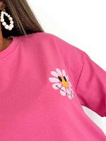 Tee shirt Smiley (rose)