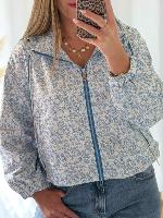 Veste imperméable Lilia (bleue)