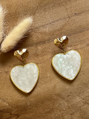 Boucles d’oreilles Carla (blanches)