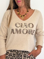 Pull Ciao Amore (écru)
