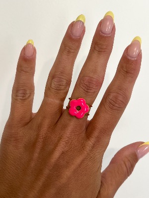 Bague Agathe (fushia)