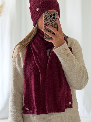 Echarpe Charlotte (bordeaux)