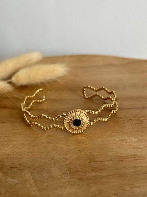Bracelet jonc Chloé (noir)