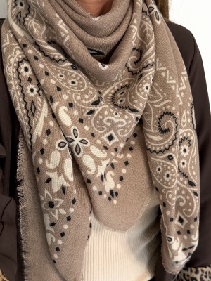 Écharpe bandana (taupe)