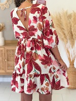 Robe Pépita (bordeaux))