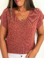 Top Capucine (vieux rose)