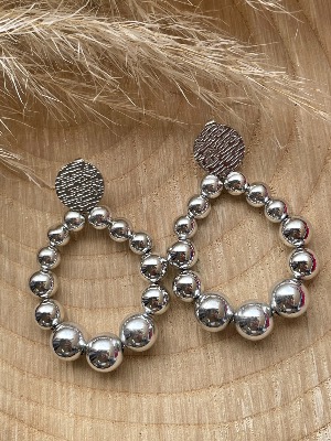 Boucles d’oreilles Lital (gris argent)