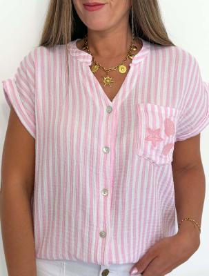 Chemise Playa (rose bébé)