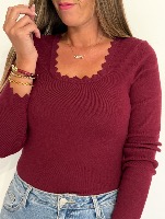 Top Yaël bordeaux