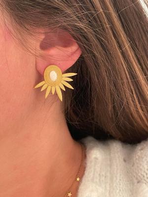 Boucles d’oreilles Darla (blanches)