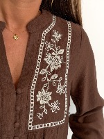 Blouse Esma (chocolat)