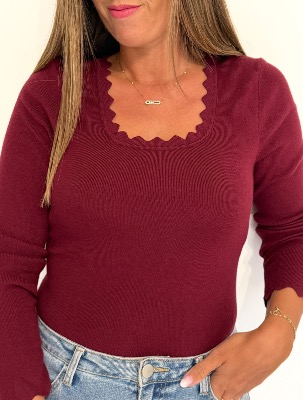 Top Yaël bordeaux