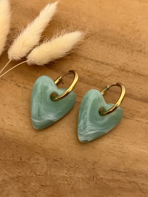 Boucles d’oreilles Tess (vert)
