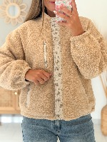 Veste réversible Adriana (beige)  