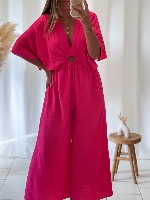 Combi pantalon Léa (fushia)
