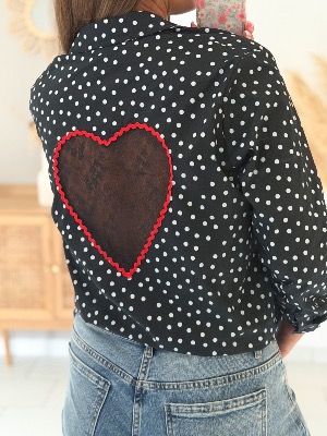 Chemise Dorothée (noire)