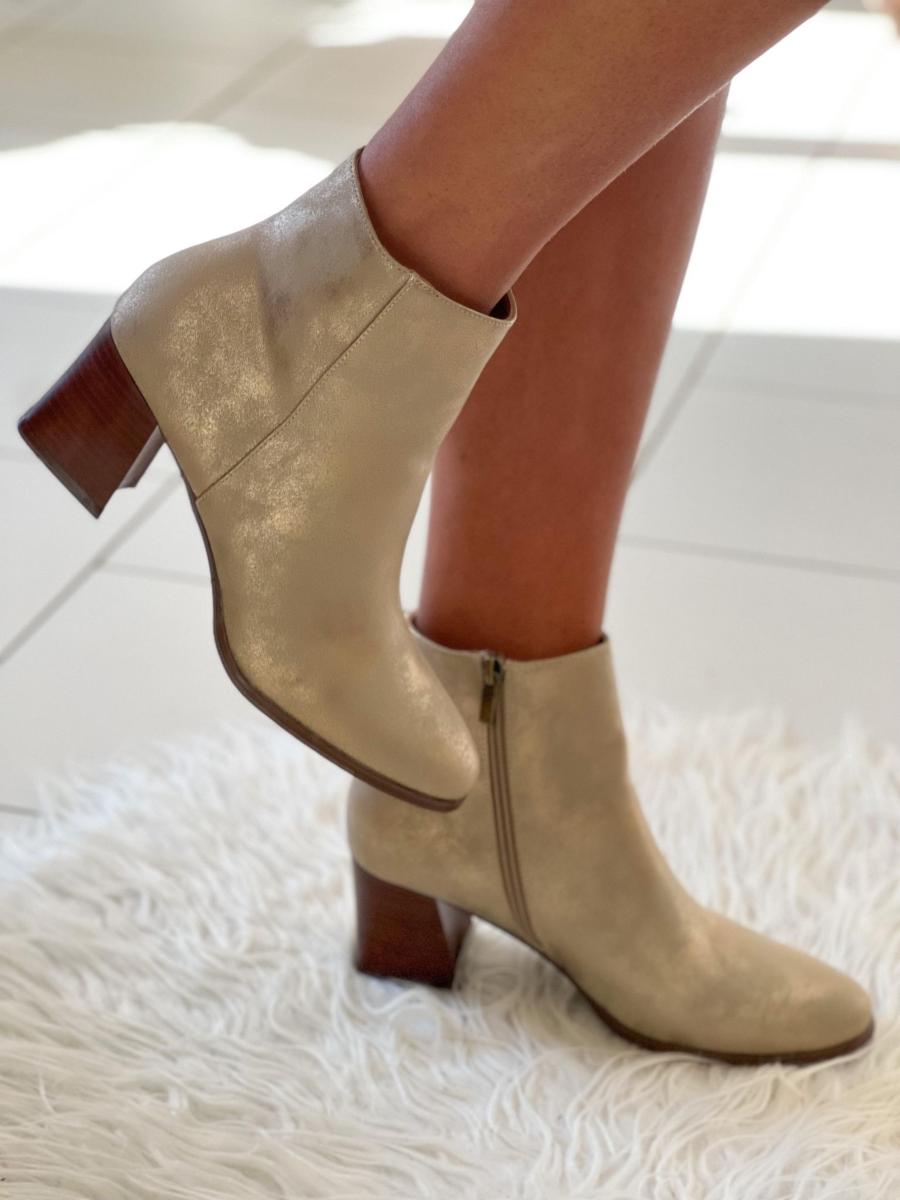 bottines gold