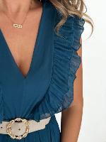 Combi pantalon Giulia (Bleu canard)