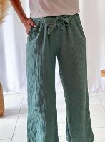 Pantalon Chloé (vert céladon)