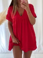 Robe Combi Ophélie (rouge)
