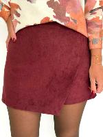 Jupe short Betty (bordeaux)