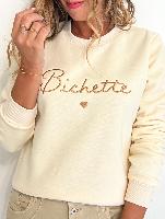 Sweat "Bichette" (écru)